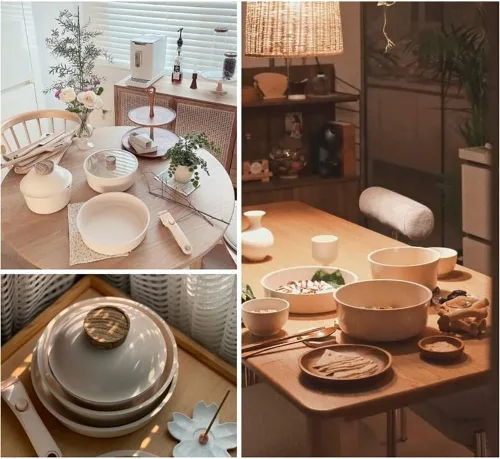 Vista 3 de Sodam - Juego de utensilios de cocina con tapa transparente (6 unidades)