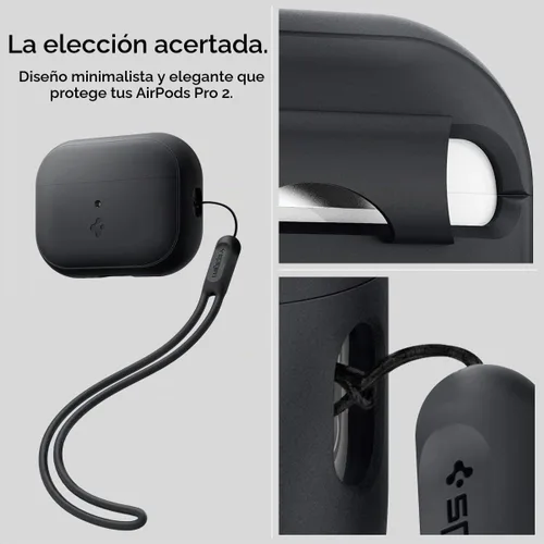Vista 3 de Spigen Funda de silicona diseñada para AirPods Pro 2 (2022/2023)