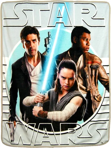 Vista 11 de Star Wars, Disney, The Force Awakens - Manta Micro Raschel, 46 x 60 pulgadas, multicolor Niño llegó