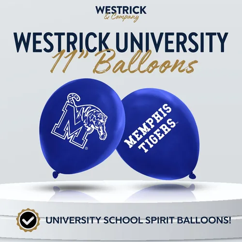 Vista 8 de Tennessee Volunteers Balloons - Paquete de 10 logotipos oficiales de 11 pulgadas, globos de látex de calidad de helio, perfectos para la celebración