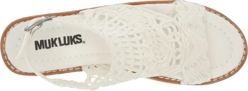 Vista 5 de MUK LUKS Sandalias de cuña alta voladoras para mujer