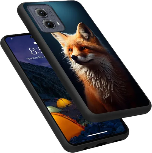 Vista 177 de Funda para Motorola Moto G Play 4G 2024, delgada y ligera, de silicona de TPU suave, color negro, ultrafina, para Motorola Moto G Play 4G 2024, Art