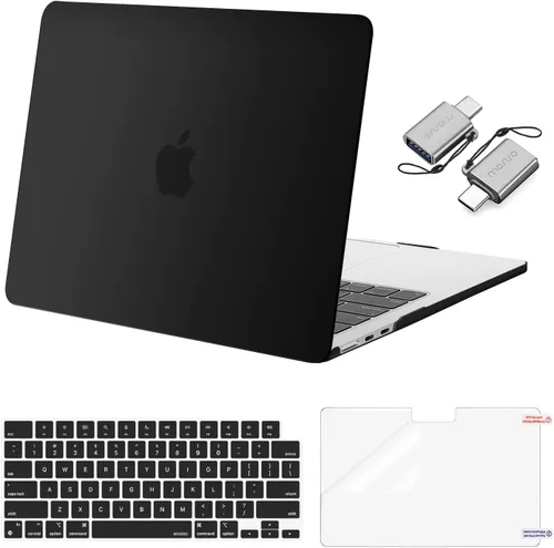 Vista 25 de Mosiso Funda para MacBook Air de 13 y 13.6 pulgadas, 2024, 2023 y 2022, M3 A3113, M2 A2681, Touch ID, carcasa rígida, cubierta de teclado, protector