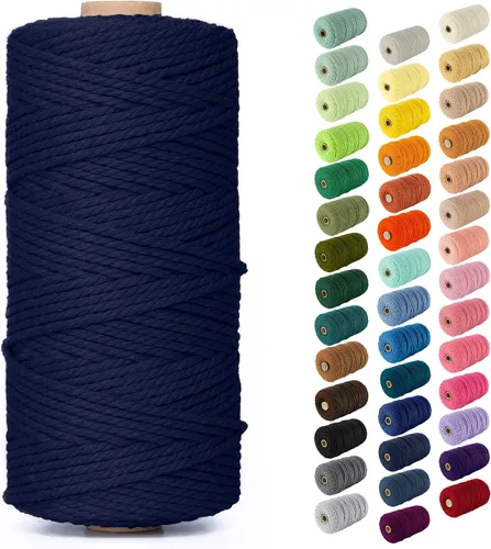 Vista 54 de Nook Theory Hilo de macramé de 3mm 109 yardas - Cuerda de macramé suave de 4mm, 5mm perfecta para nudos - Suministros de macramé para colgadores