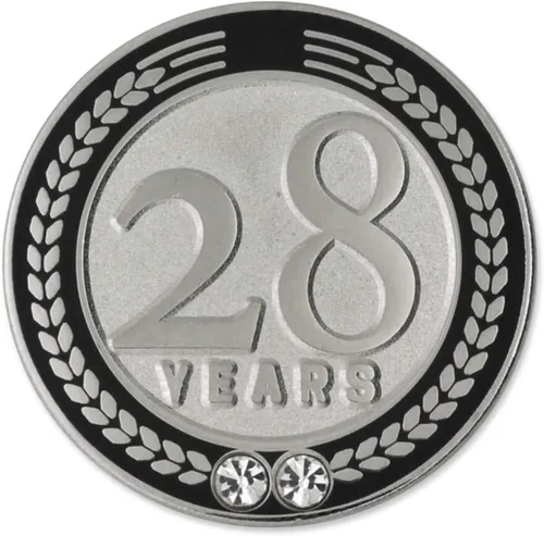 Vista 8 de PinMart Years of Service Award Employee Recognition Gift Pin de solapa - Negro