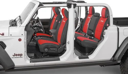 Vista 16 de Diver Down Juego de fundas de asiento de neopreno para Jeep Gladiator JT 2020-2026, juego de asiento delantero y trasero, ajuste personalizado