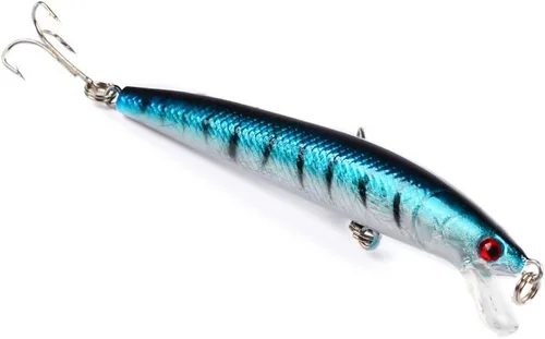 Vista 5 de 10 señuelos de pesca Minnow Crankbaits, cebos duros de pesca, señuelos Minnow señuelos Topwater señuelos cebos