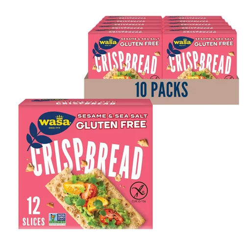 Vista 9 de Wasa Pan crujiente original sin gluten, 5.4 onzas (paquete de 10)