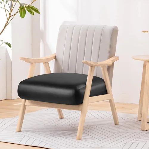 Vista 2 de Funda de cojín de cuero sintético para sofá Fuloon, fundas elásticas impermeables para sofá, funda para asiento de silla de caravana, reemplazo