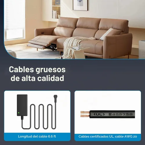 Vista 4 de Fuente de alimentación reclinable de energía MineCtrl, modelo ZB-H290020A-C Adaptador AC/DC