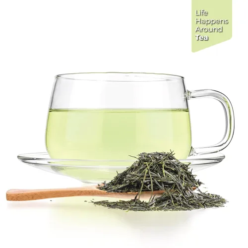 Vista 2 de Tealyra - Hecho a mano Premium First Flush - Té verde Gyokuro - Cultivado en Yame Japón - Té de hojas sueltas - Cafeína Media - 3.53 oz (3.5 onzas)