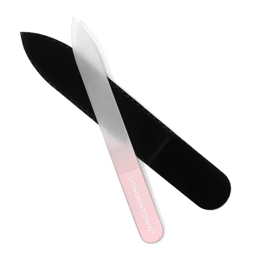 Vista 10 de LONDONTOWN Lima de uñas de vidrio negro, 0.48 onzas (paquete de 1)