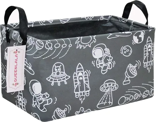 Vista 20 de QUEENLALA Cesta para la colada rectangular/Cesta para la ropa sucia plegable para habitación de niños, para organizar o almacenar, para juguetes