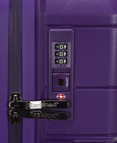 Vista 5 de Rockland Juego de equipaje Linear de 3 piezas Hardside Spinner Wheel, PúrpuraOmbre Force.), F243-PURPLE
