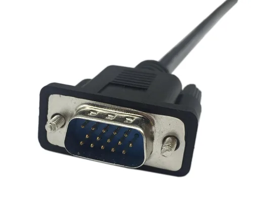 Vista 6 de CERRXIAN 1 pie VGA SVGA 15 Pin HD15 macho a macho adaptador de video Monitor Cable para PC portátil TV Porjector (mm)