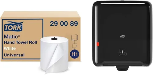 Vista 12 de Tork Matic Paper - Rollo de toalla de mano Natural H1, universal, 100% fibra reciclada, 6 rollos x 700 pies, 290088