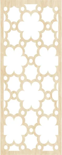 Vista 2 de 9 3/8"W x 24 3/8"H x 1/4"T Southgate Decorativos Paneles De Pared De Madera Calado, Abedul