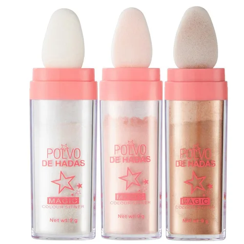Vista 15 de 2 unidades de Polvo De Hadas Fairy Dust polvo resaltador - Polvo para contornear todo el cuerpo y clavícula perlado para cara y ojos, purpurina #01