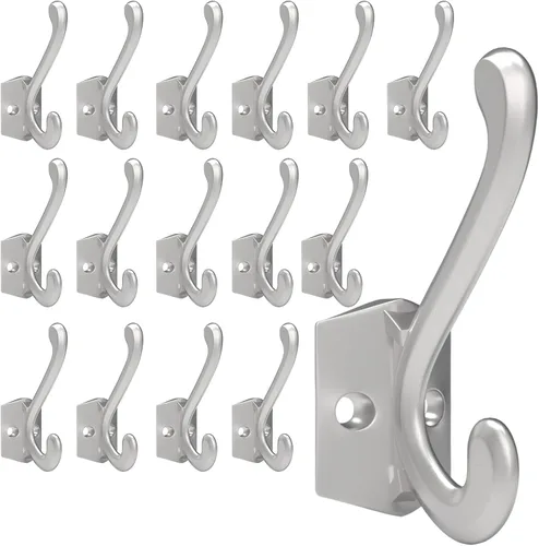 Vista 17 de CBWLWJ Paquete de 16 ganchos de pared resistentes para colgar en la pared, para sala de estar, baño, cocina, para abrigo, bolsa, bufanda, toalla