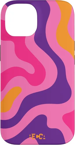 Vista 4 de Retro Liquid Swirl Groovy Abstract Pattern Wave Purple Phone Case for iPhone 17