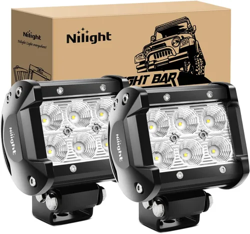 Vista 16 de Nilight Focos LED Redondos de 3 Pulgadas para Motocicleta, 2 Unidades, Focos LED Antiniebla Puntuales de 1550LM con EMC Integrado, Luz Auxiliar
