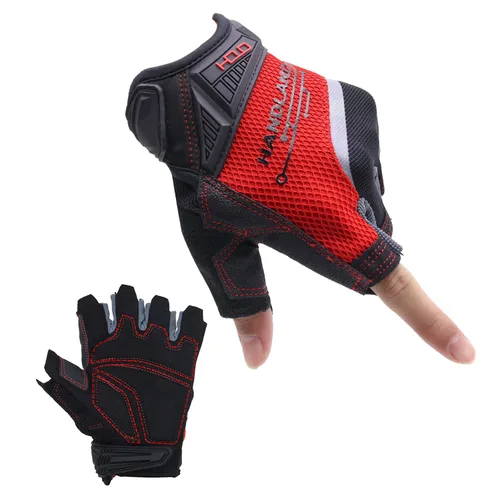 Vista 9 de AIGEVTURE Guantes de trabajo sin dedos para hombres, guantes de trabajo Framer, multiusos, ajuste de rendimiento, transpirables, duraderos