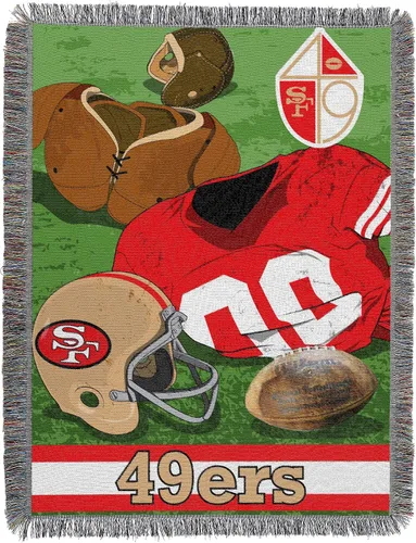 Vista 56 de Northwest NFL Woven Tapestry Wall Hanging, 48 x 60 Inches, Officially Licensed, Decorative Fringes