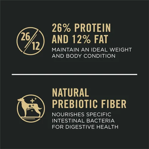 Vista 2 de Purina Pro Plan Comida seca para perros de raza grande con alto contenido de proteínas y salud digestiva, fórmula de pollo y arroz - Bolsa de 18 lbs