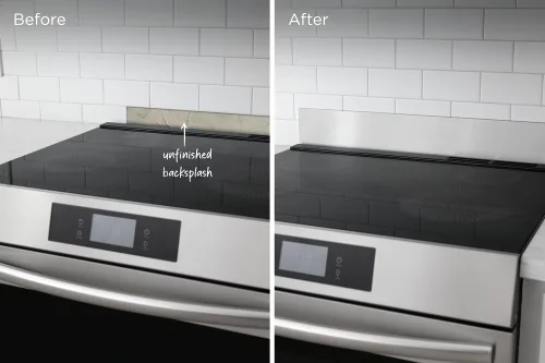 Vista 5 de Frigidaire 11NBBKGDDS Estufa Independiente con Control Frontal Guardapolvo Universal, Guardapolvo de Acero Inoxidable con Salpicadero Negro