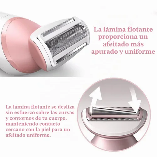 Vista 4 de Cabezal de repuesto BRL136 de 2 unidades para modelos Philips Satinshave BRL146 Beauty Lady - Cuchilla de repuesto para afeitadora