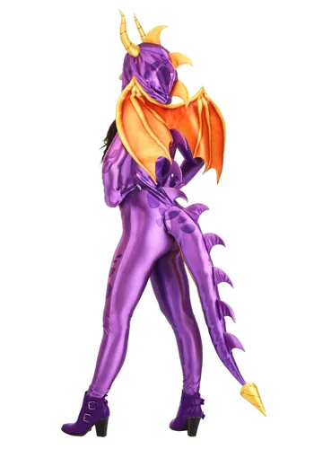 Vista 2 de Disfraz Jumpsuit de Mujer Spyro el Dragón Multicolor