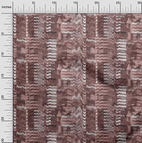 Vista 2 de oneOone Tela de algodón flexible marrón vestido de tela tela tela impresa por The Yard 40 pulgadas de ancho -L18
