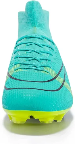 Vista 5 de Botines de fútbol para hombre, botas de fútbol profesional, para entrenamiento, para exteriores, deportes de interior, atléticos, para niño grande