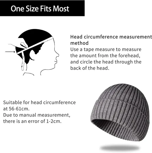 Vista 18 de Gorro de invierno para hombre y mujer, gorro de lana de punto para actividades al aire libre y uso diario
