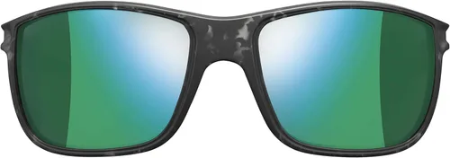 Vista 2 de Gafas de sol Julbo Arise Performance, marco de tortuga gris, lente de humo Spectron con espejo verde multicapa