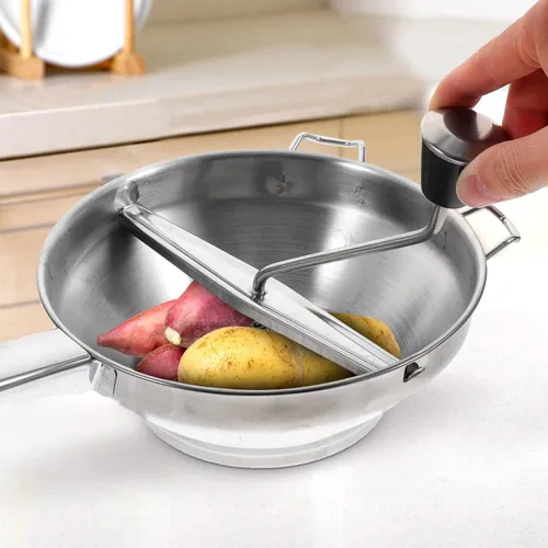 Vista 6 de BESTonZON Molino de alimentos de acero inoxidable – Molino giratorio de alimentos para mermeladas, salsa de tomate, puré de manzana, puré de papas