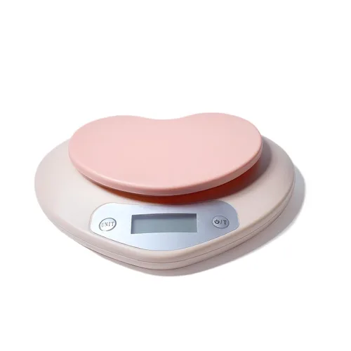 Vista 9 de Linda báscula de cocina, báscula digital para alimentos con pantalla LCD