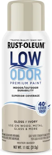Vista 54 de Rust-Oleum - Pintura en aerosol prémium de bajo olor, gris ancla brillante Olor 40% menor que las pinturas en aerosol tradicionales, durabilidad