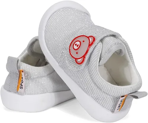 Vista 4 de Zapatos de bebé para niños y niñas, primeros caminantes, animales lindos, tenis para niños pequeños, suela de goma