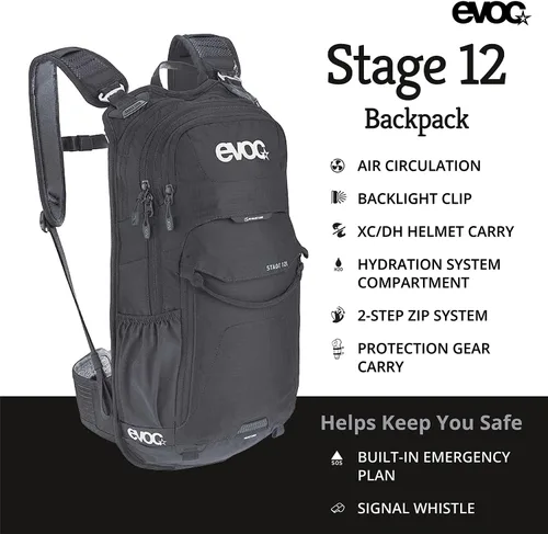 Vista 3 de evoc Mochila etapa 12 - Mochila de hidratación