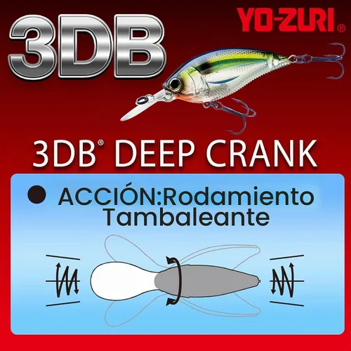Vista 3 de Yo-Zuri Señuelo flotante de manivela profunda 3DB