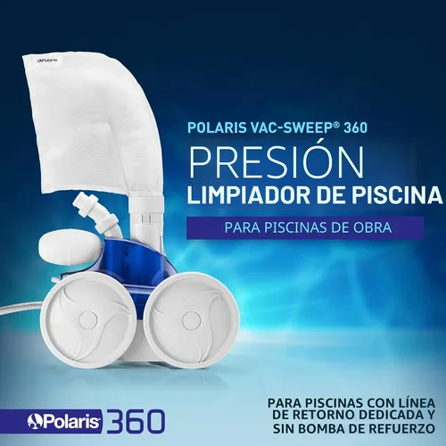 Vista 3 de Limpiador de Piscina Polaris Vac-sweep lateral de presión 280, Negro