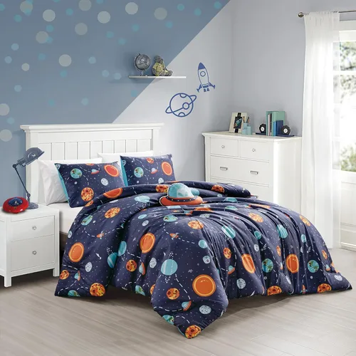 Vista 19 de Chezmoi Collection Juego de ropa de cama de 3 piezas para niñas, color blanco y negro, tamaño individual, juego de edredón de microfibra con Panda