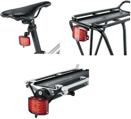 Vista 3 de Topeak RedLite Aura - Luz trasera para bicicleta, color rojo, 5.5 x 4 x 2.2 cm / 2.2" x 1.6" x 0.9" (luz) luces traseras para bicicleta