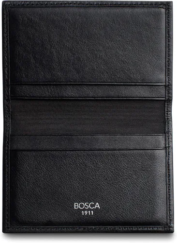 Vista 4 de Bosca Estuche para tarjetas de llamadas para hombre, Negro