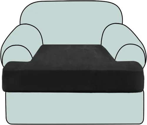 Vista 20 de Fundas de cojín de terciopelo elástico de lujo para sofá, juego de 3 piezas para sofás en forma de T, fundas antideslizantes y lavables, protector
