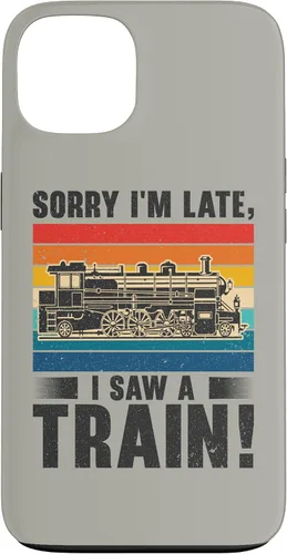 Vista 7 de Funda para iPhone 13 Pro Max Train Railroad Locomotora de tren de vapor para motor Trainspotting