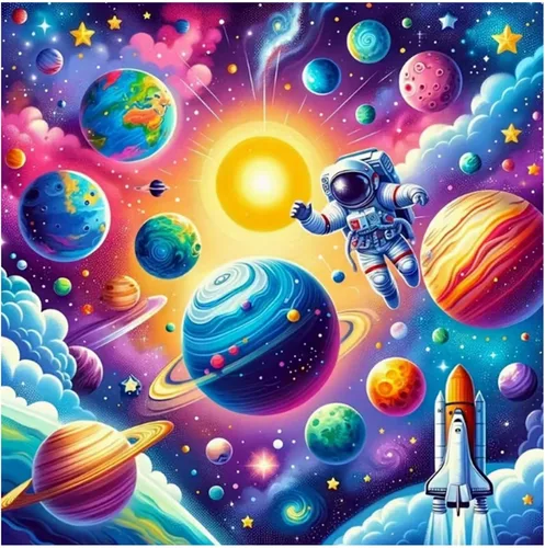 Vista 15 de Aestalrcus Kits de arte de diamantes de flores para adultos, kits de pintura de diamantes para adultos, pintura de diamante redondo de taladro