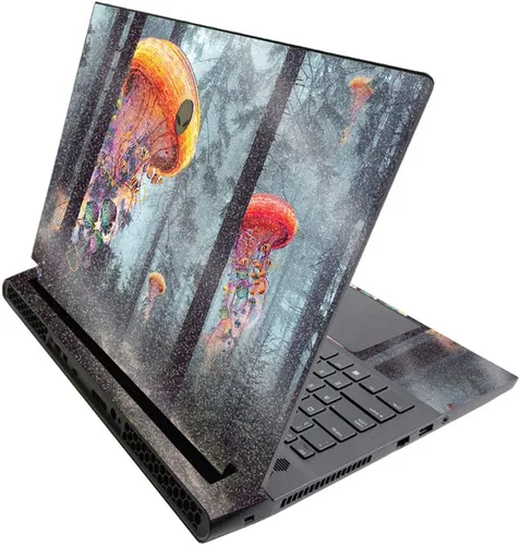 Vista 688 de MightySkins - Skin brillante con purpurina para Alienware M17 R3 (2020) y M17 R4 (2021) - Diversión de los años 90 Acabado duradero con purpurina