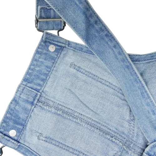 Vista 5 de KIDSCOOL SPACE Pantalones cortos de verano para niñas pequeñas y grandes, elásticos, rasgados